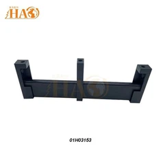 Pręt do szafy ze stopu aluminium z paskiem PCV na górze